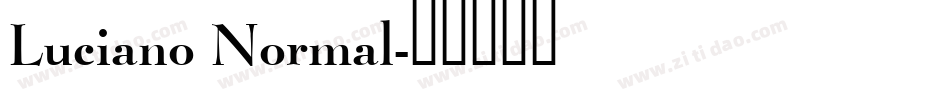 Luciano Normal字体转换